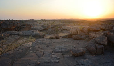 Sonnenuntergang in der Nähe von Bandiagara